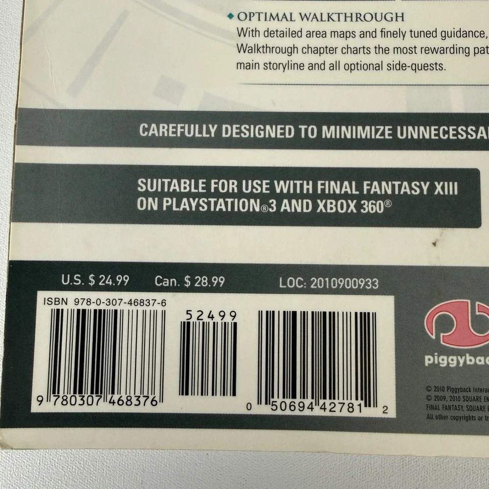Final Fantasy 13 (XIII) The Complete Official Strategy Game Guide Book